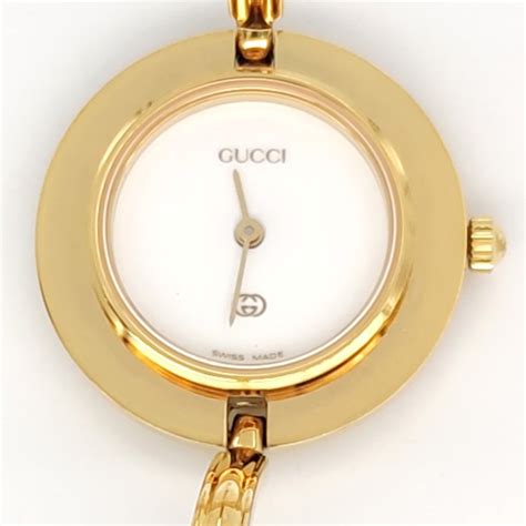 gucci 12 bezel silver watch 1416050|[identification] Gucci watch with interchangeable .